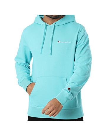 Champion Men's Embroidered Small Logo Hoodie "Turquoise"