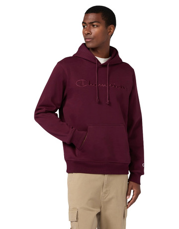 Champion Men’s Fleece Hoodie With Big Embroidered Logo Icons "Burgundy"
