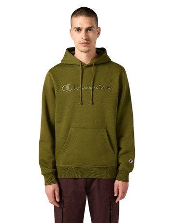 Champion Men’s Fleece Hoodie With Big Embroidered Logo Icons "Green"