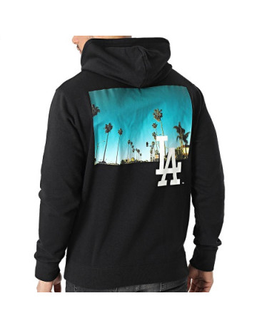 Champion MLB Rochester Authentic Print L.A Dodgers Logo Hoodie "Black"