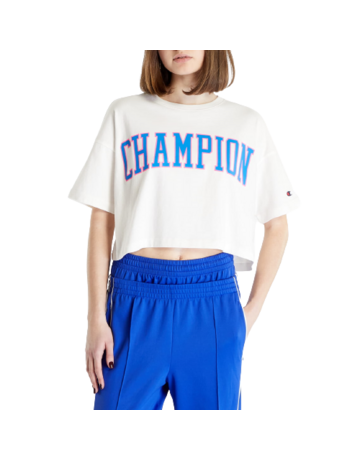 Champion Rochester Bookstore Cropped Cotton T-Shirt "White"