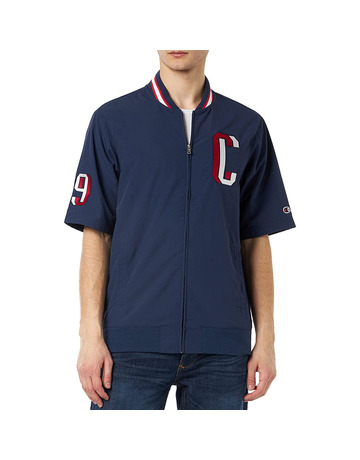 Champion Rochester Bookstore Full-Zip Thin Short Sleeve Jacket "Navy"