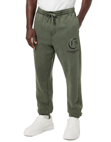 Champion Rochester Garment-Dyed Heavy Fleece Cuff Pants "Olive Green"