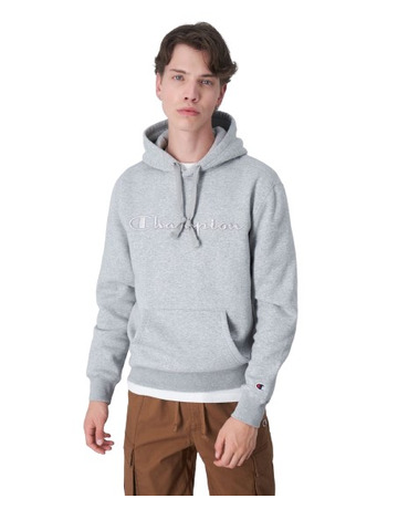 Champion Rochester Tonal Embroidered Fleece Hoodie "Light Grey"