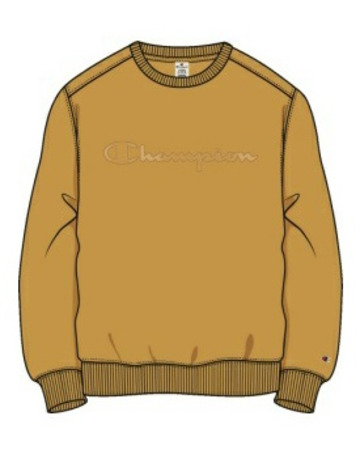 Champion Rochester Tonal Embroidered Fleece Sweatshirt "Gold"