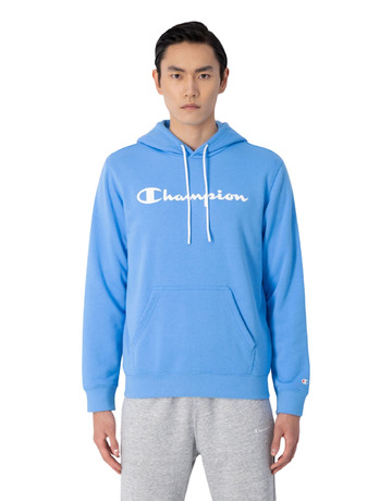 Champion Script Logo Heavy Cotton Blend Hoodie