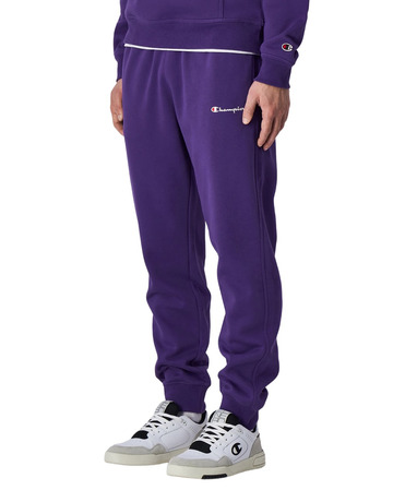 Champion Small Logo Rib Cuff Fleece Joggers "Dark Purple"