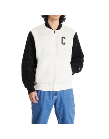 Champion Teddy Full Zip Bomber Jacket Fleece "White"