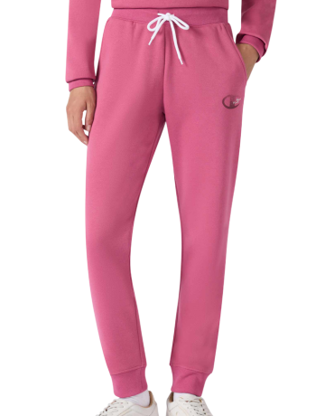 Pantalón Mujer Con puño Champion Graphic Logo C NY Rib  "Silken Raspberry-Pink"