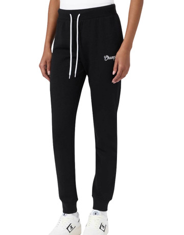 Champion Women's Script Logo Rib Cuff Jogger Pants "Black"