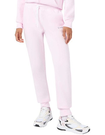 Champion Women's Script Logo Rib Cuff Jogger Pants "Pink"