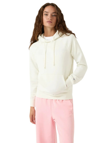Champion Women's Washed Fleece Hoodie Icons "White"