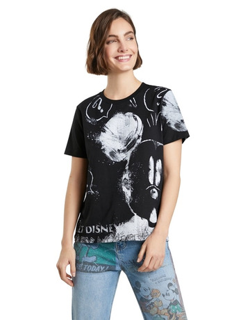 Desigual 100% Algodón Mickey Mouse T-Shirt