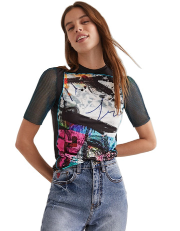 Desigual Arty Patchwork T-Shirt