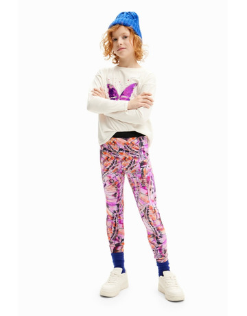 Desigual Butterfly Wings Leggings "Fuchsia"