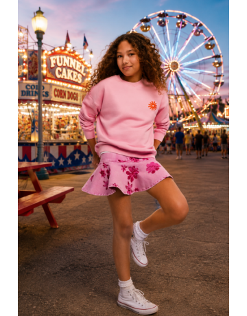 Desigual Sudadera de Niña Tejido de punto  "Chicle"