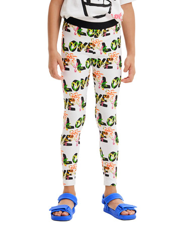 Desigual Girls Love Flower Leggings