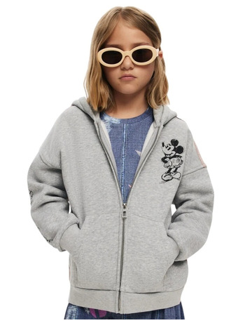 Desigual Hoodie Mickey Mouse "Gray"