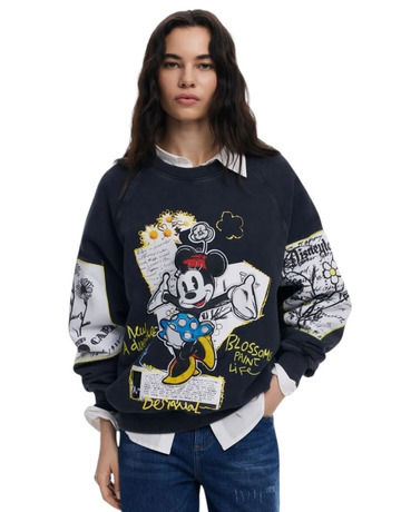 Desigual Minnie Mouse Sweatshirt "Black"