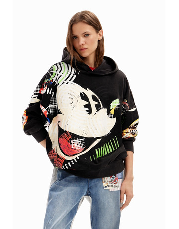 Desigual Oversize Mickey Mouse Sweatshirt "Black"