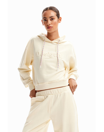 Desigual Short Logo Hoodie "Raw"