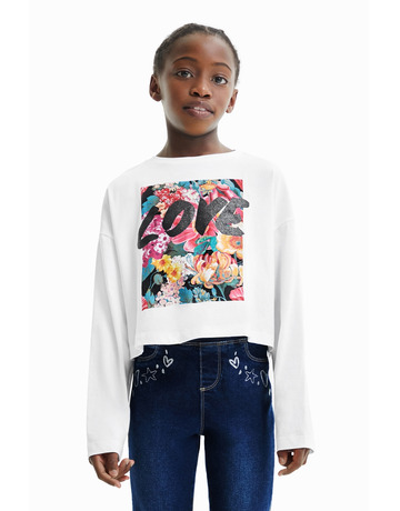 Desigual Short Oversize Floral T-shirt