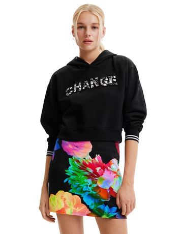 Desigual Sweatshirt Crop Top Change