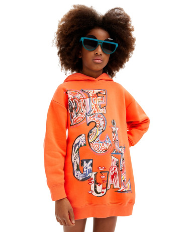 Desigual Sweatshirt Dress "Orange"