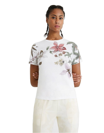 Desigual Tee Crossed Open Back Life