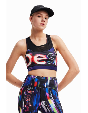 Desigual Top sport logo "Multicolor"