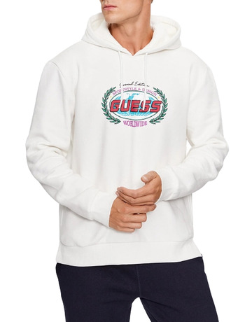 Guess Benji Hoodie Sweatshirt "White"