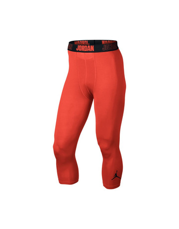 Jordan AJ All Season Compression Three-Quarter "Orange"