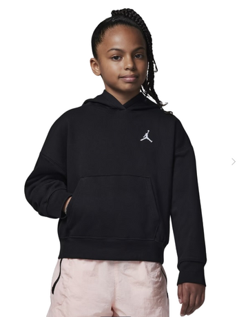 Jordan Girls Brooklyn Essentials Pullover Hoodie "Black"