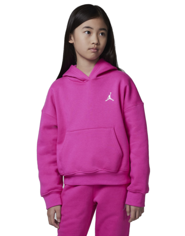 Jordan Girls Brooklyn Essentials Pullover Hoodie "Fire Pink"