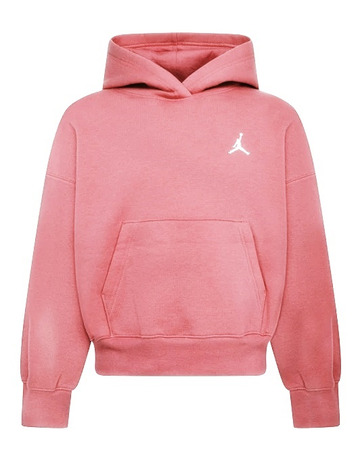 Jordan Girls Brooklyn Essentials Pullover Hoodie "Pink Salt"