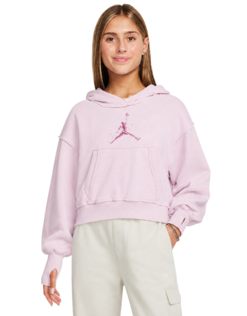 Sudadera Corta Niña Jordan JDG Rebel Rose "Pink Foam"