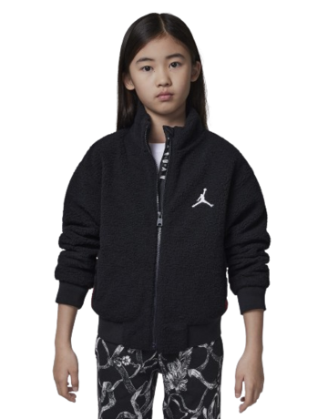 Jordan Girls Jumpman High Pile Sherpa Jacket "Black"