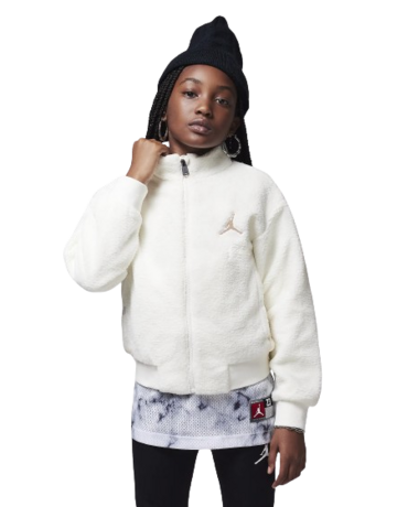 Jordan Girls Jumpman High Pile Sherpa Jacket "Sail"