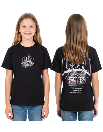 Camiseta Niña Jordan Girls MJ Back Stretch "Black"