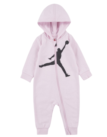 Mono Bebé Jordan Infants Air Jumpman Hooded Coverall "Foam Pink"
