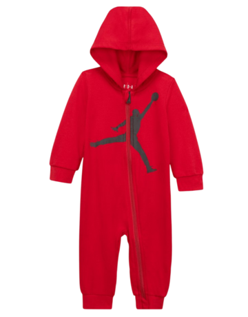 Mono Bebé Jordan Infants Air Jumpman Hooded Coverall "Gym red"