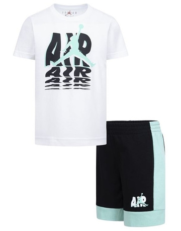 Jordan Infants JDB Galaxy French Terry Tee + Shorts Set "Black"