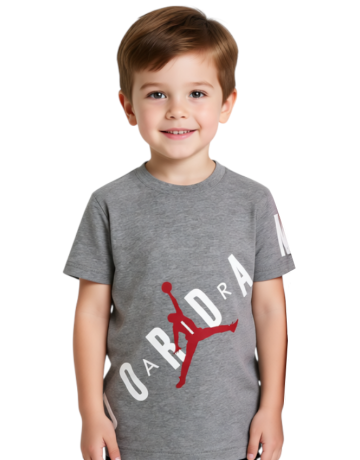 Camiseta Infantil Jordan Jumpman Stretch Graphic "Carbon"