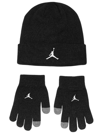 Set Gorro + Guantes Jordan Kids Essential 2Piece "Black"