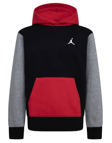 Sudadera Niño/Niña Jordan JDB MJ Brooklyn French Terry "Black-Gym Red-Carbon"