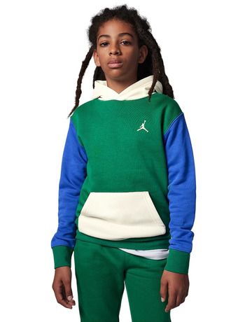 Sudadera Niño/Niña Jordan JDB MJ Brooklyn French Terry "Pine Green-White-Blue"