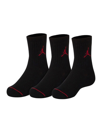 Jordan Kids Jumpman Crew Socks 3 Pair (27-35) "Black"