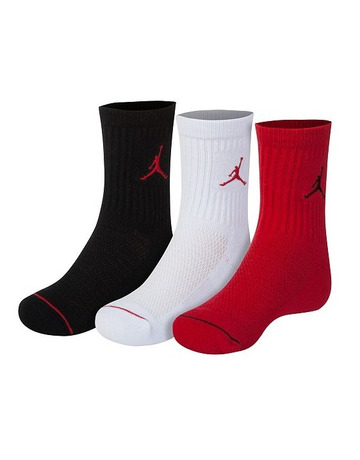 Jordan Kids Jumpman Crew Socks 3 Pair " Multicolor"