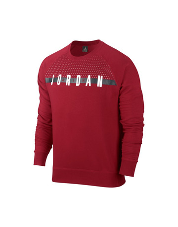Jordan Seasonal Graphic Crew Sweatshirt (687/gym red/white)