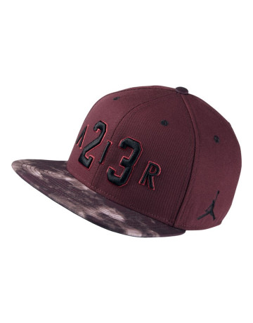 Jordan Seasonal Print Snapback (681/night maroon/black)